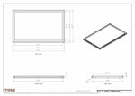 23x37 ceiling vent cover, dimensions drawing