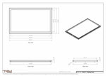23x39 ceiling vent cover, dimensions drawing