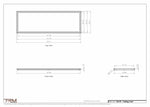 23x70 ceiling vent cover, dimensions drawing
