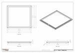 24x26 ceiling vent cover, dimensions drawing