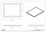 24x30 ceiling vent cover, dimensions drawing