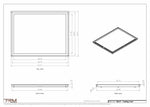 24x31 ceiling vent cover, dimensions drawing