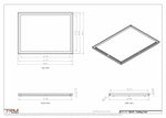 24x32 ceiling vent cover, dimensions drawing