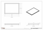 24x33 ceiling vent cover, dimensions drawing