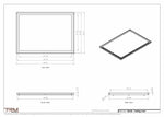 24x34 ceiling vent cover, dimensions drawing