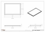 24x35 ceiling vent cover, dimensions drawing
