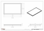 24x39 ceiling vent cover, dimensions drawing