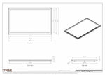 24x40 ceiling vent cover, dimensions drawing