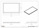 24x41 ceiling vent cover, dimensions drawing