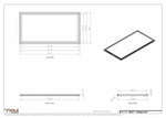 24x47 ceiling vent cover, dimensions drawing