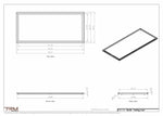 24x54 ceiling vent cover, dimensions drawing