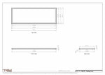 24x70 ceiling vent cover, dimensions drawing