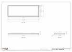 24x71 ceiling vent cover, dimensions drawing
