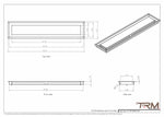 6x30 ceiling vent cover, dimensions drawing
