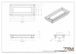 4x10 ceiling vent cover, dimensions drawing
