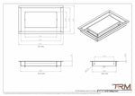6x10 ceiling vent cover, dimensions drawing
