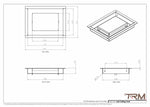 6x8 ceiling vent cover, dimensions drawing