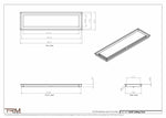 8x30 ceiling vent cover, dimensions drawing