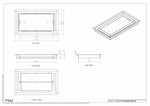 7.5x13.5 Classic Drop-in Air Vent, Flush Floor-Matching, All Metal, Floor Vent Cover for 13.5x7.5 air vent