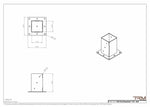 Supports de poteau complets en acier 11G – base pour poteaux de bois 4x4, 6x6 et 8x8