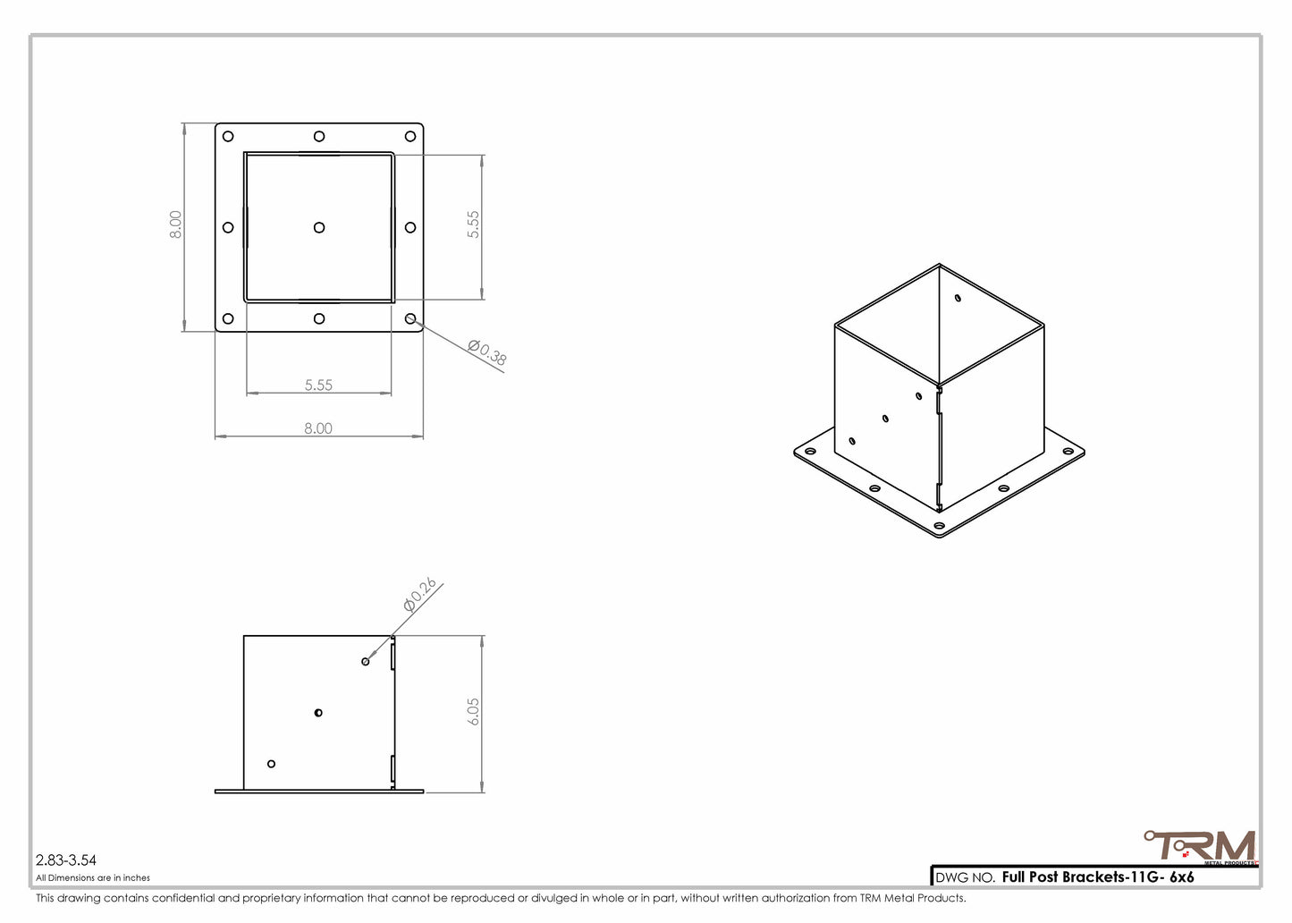 Supports de poteau complets en acier 11G – base pour poteaux de bois 4x4, 6x6 et 8x8