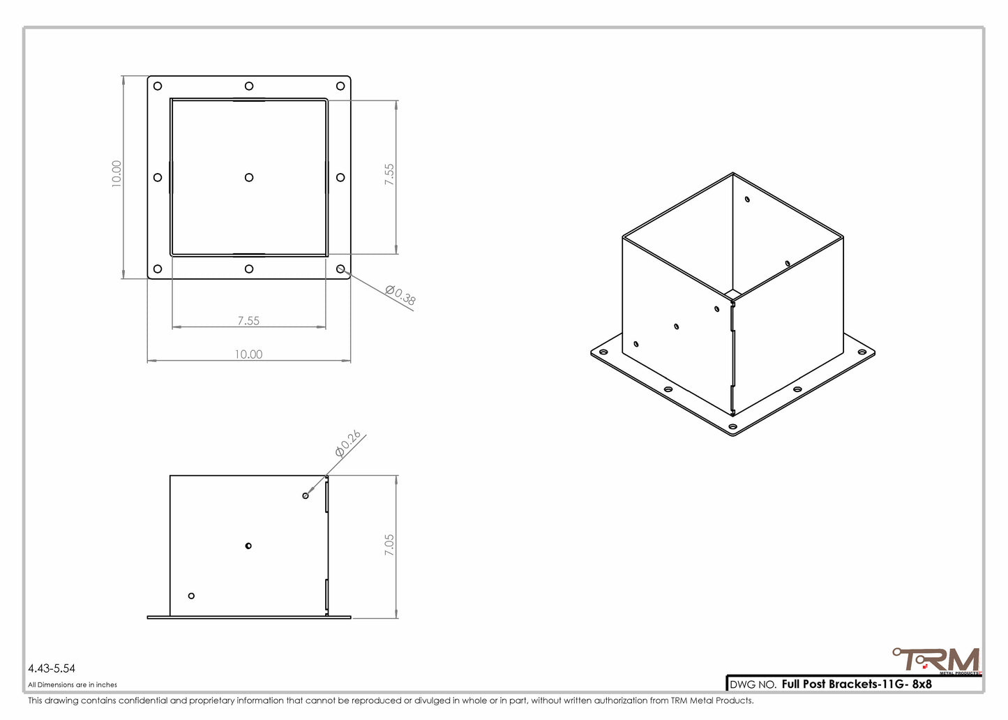 Supports de poteau complets en acier 11G – base pour poteaux de bois 4x4, 6x6 et 8x8