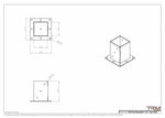 Supports de poteau complets en acier 11G – base pour poteaux de bois 4x4, 6x6 et 8x8