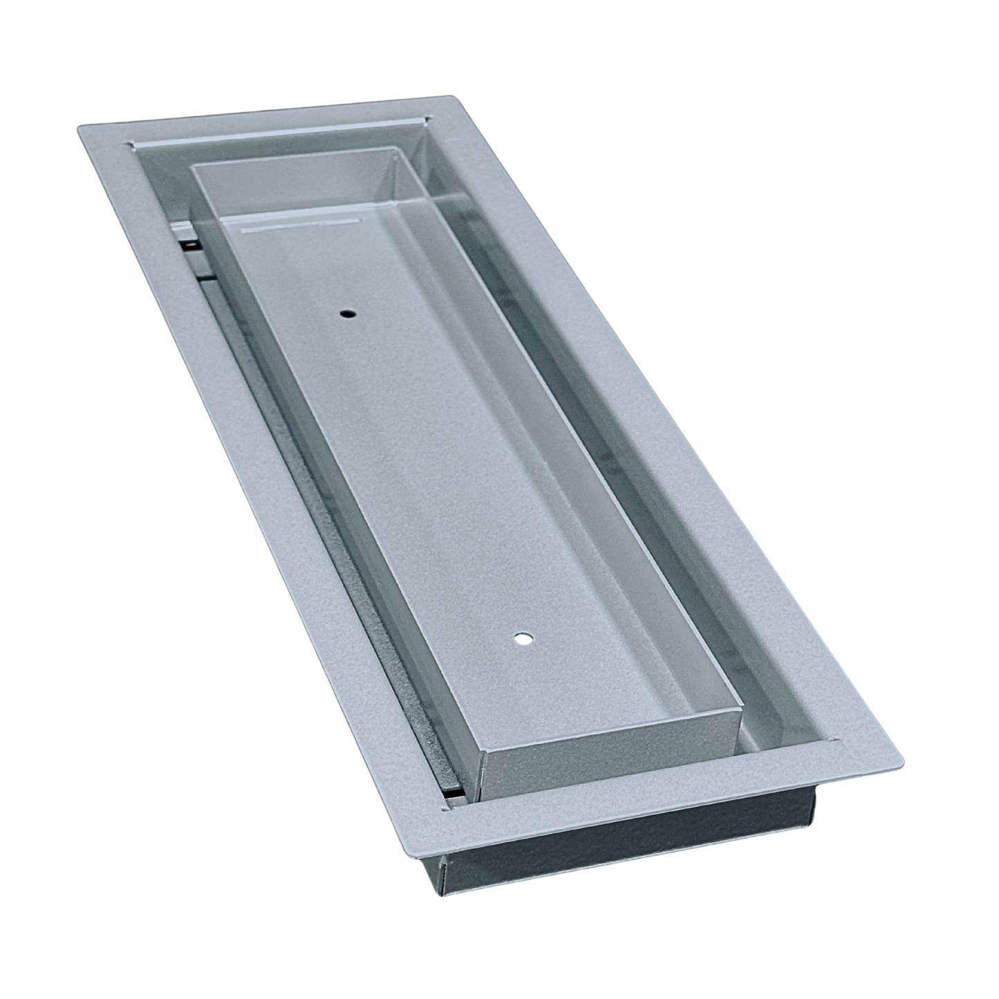 15.5x45.5 - Classic Drop-in Air Vent, Flush Floor-Matching, All Metal, Floor Vent Cover - TRM Metal  45.5x15.5