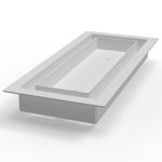4x14 Classic Drop-in Air Vent, Flush Floor-Matching, All Metal, Floor Vent Cover (14x4)