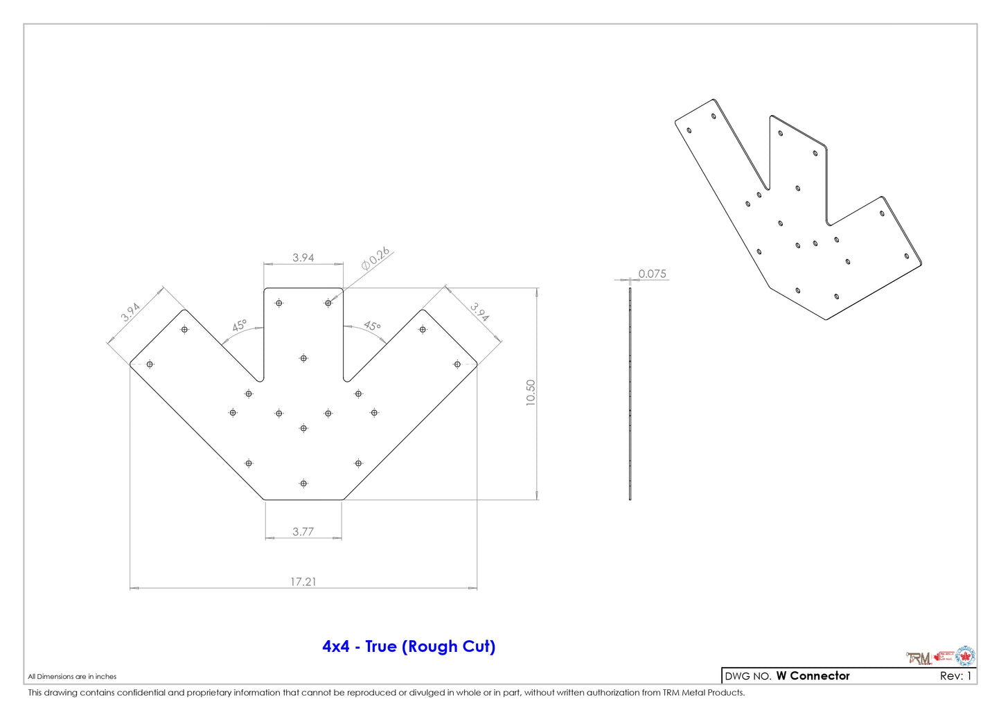 W - Connector Plates