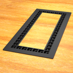 4x10 LÜMIE Floor Vent Cover - Designer Pattern Floor Matching Grille