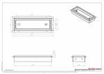 4x12 Undermount Air Vent, Floor-Matching, All Metal, Flush Floor Vent Cover (12x4)