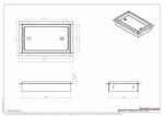 6x10 Modern Steel Floor Vent Cover - Flush Fit Undermount Grille