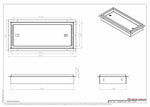 6x14 Undermount Air Vent, Floor-Matching, All Metal, Flush Floor Vent Cover (14x6)