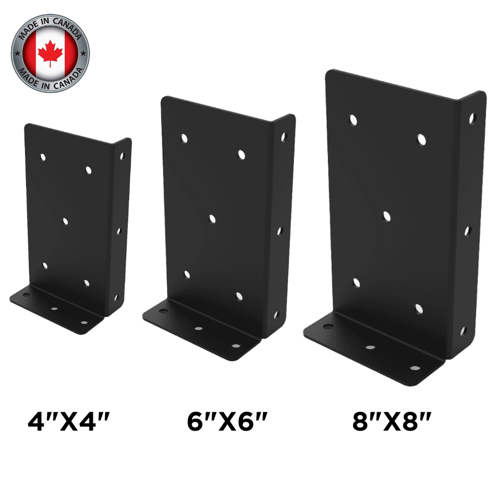 Post Bracket Small Universal Post Brackets - Post Anchor Brackets – TRM Metal Products