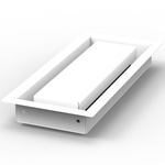 10x51 - Wall Vent - Modern Vent Cover -  Return Air Vent - TRM Metal  51x10