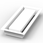 4x10 - Wall Vent - Modern Vent Cover - TRM Metal