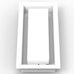 4x44 - Wall Vent - Modern Vent Cover -  Return Air Vent - TRM Metal (44x4)