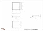 10.5x11.5 - Wall Vent - Modern Vent Cover -  Return Air Vent - TRM Metal  11.5x10.5
