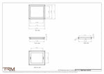 10.5x12 - Wall Vent - Modern Vent Cover -  Return Air Vent - TRM Metal  12x10.5