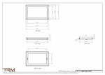 10.5x17 - Wall Vent - Modern Vent Cover -  Return Air Vent - TRM Metal  17x10.5