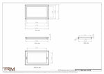 10.5x18 - Wall Vent - Modern Vent Cover -  Return Air Vent - TRM Metal  18x10.5