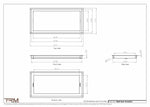 10.5x22.5 - Wall Vent - Modern Vent Cover -  Return Air Vent - TRM Metal  22.5x10.5