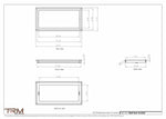 10.5x22 - Wall Vent - Modern Vent Cover -  Return Air Vent - TRM Metal  22x10.5