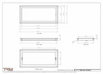 10.5x23.5 - Wall Vent - Modern Vent Cover -  Return Air Vent - TRM Metal  23.5x10.5