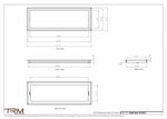 10.5x31 - Wall Vent - Modern Vent Cover -  Return Air Vent - TRM Metal  31x10.5