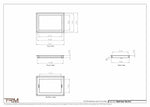 10x14.5 - Wall Vent - Modern Vent Cover -  Return Air Vent - TRM Metal  14.5x10