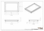 10x15 - Wall Vent - Modern Vent Cover -  Return Air Vent - TRM Metal  15x10