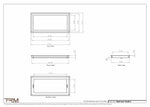 10x20.5 - Wall Vent - Modern Vent Cover -  Return Air Vent - TRM Metal  20.5x10