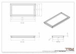 10x21 - Wall Vent - Modern Vent Cover -  Return Air Vent - TRM Metal  21x10